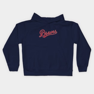 Atlanta Braves 4 by Buck Tee Originals Kids Hoodie